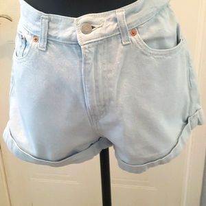 Levi's A-line mom shorts